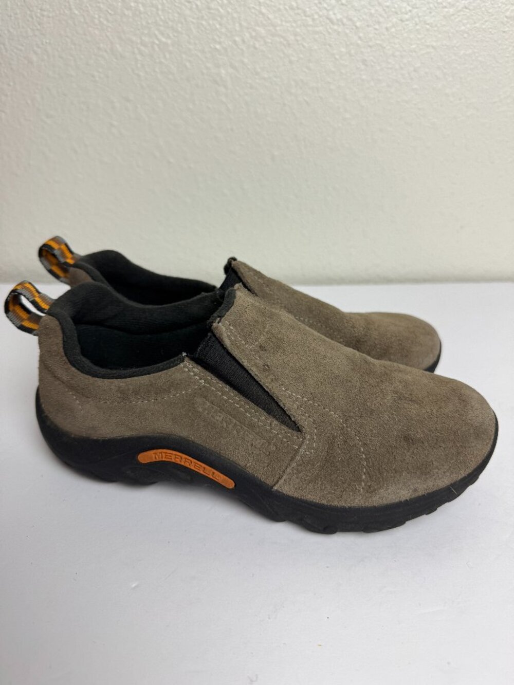 Merrell Jungle Moc Kids Slip On Sneakers  Leather Size 2 M